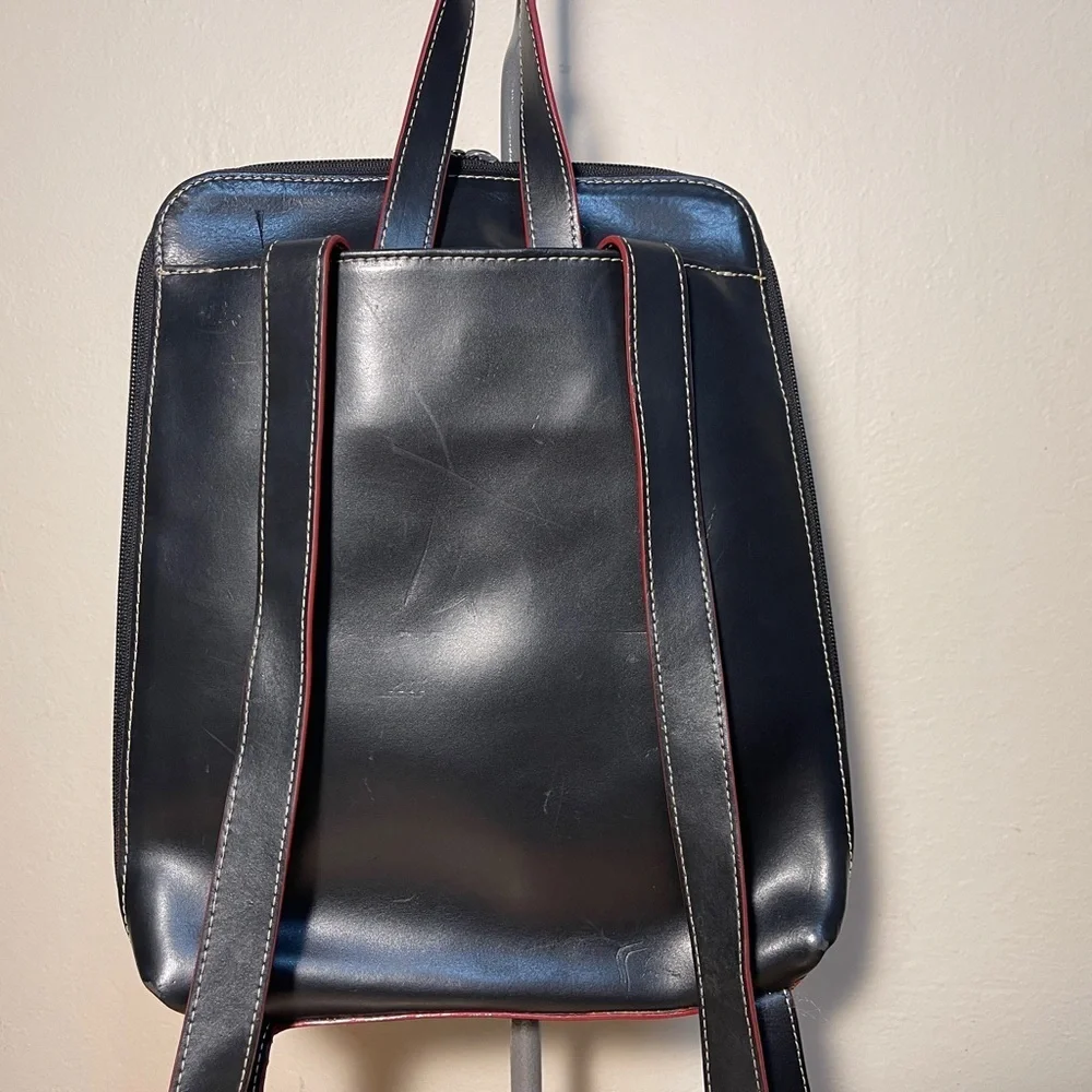 Lodis Audrey Collection Leather City Bag Backpack - Black